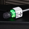 Easy Karaoke Bluetooth® Wireless Microphone with Speaker and Lights ~ Black