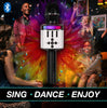 Easy Karaoke Bluetooth® Wireless Microphone with Speaker and Lights