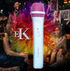 Easy Karaoke Wireless Microphone ~ White/Pink